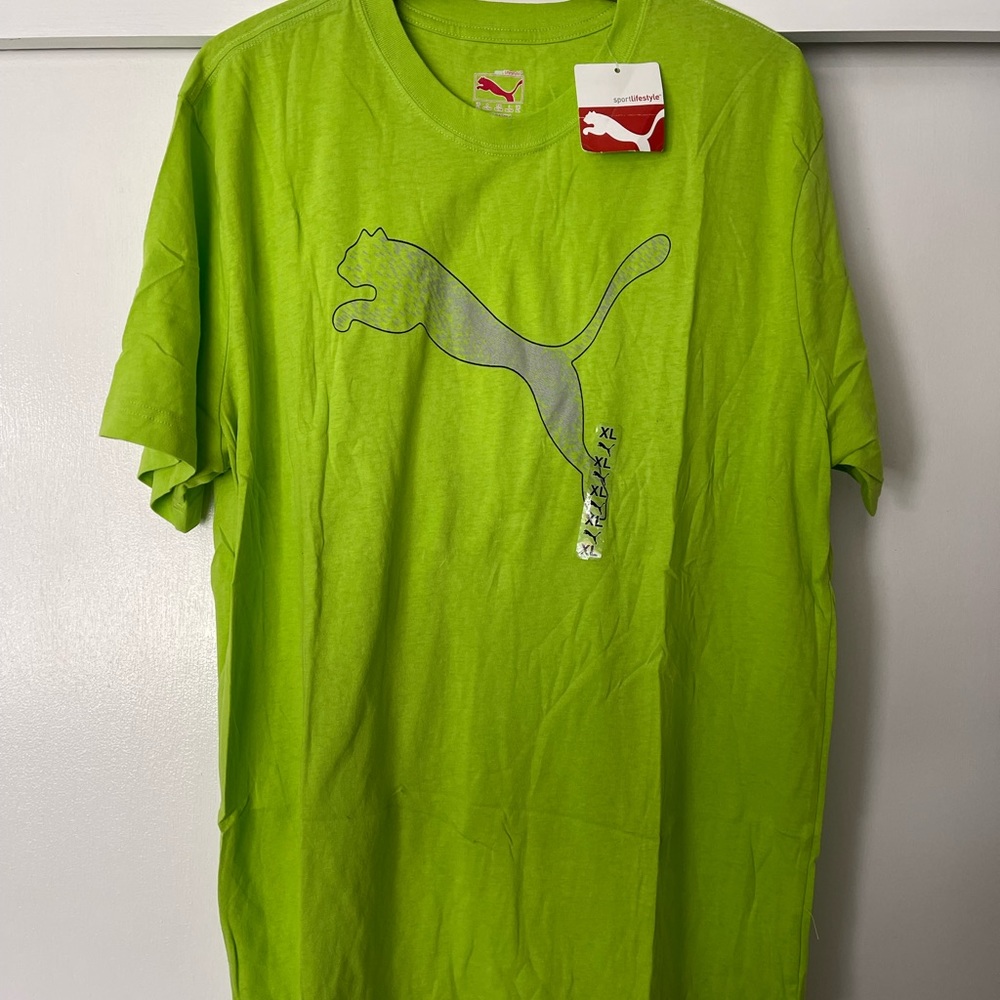 Puma Shirt Mens Lime Green NWT XL